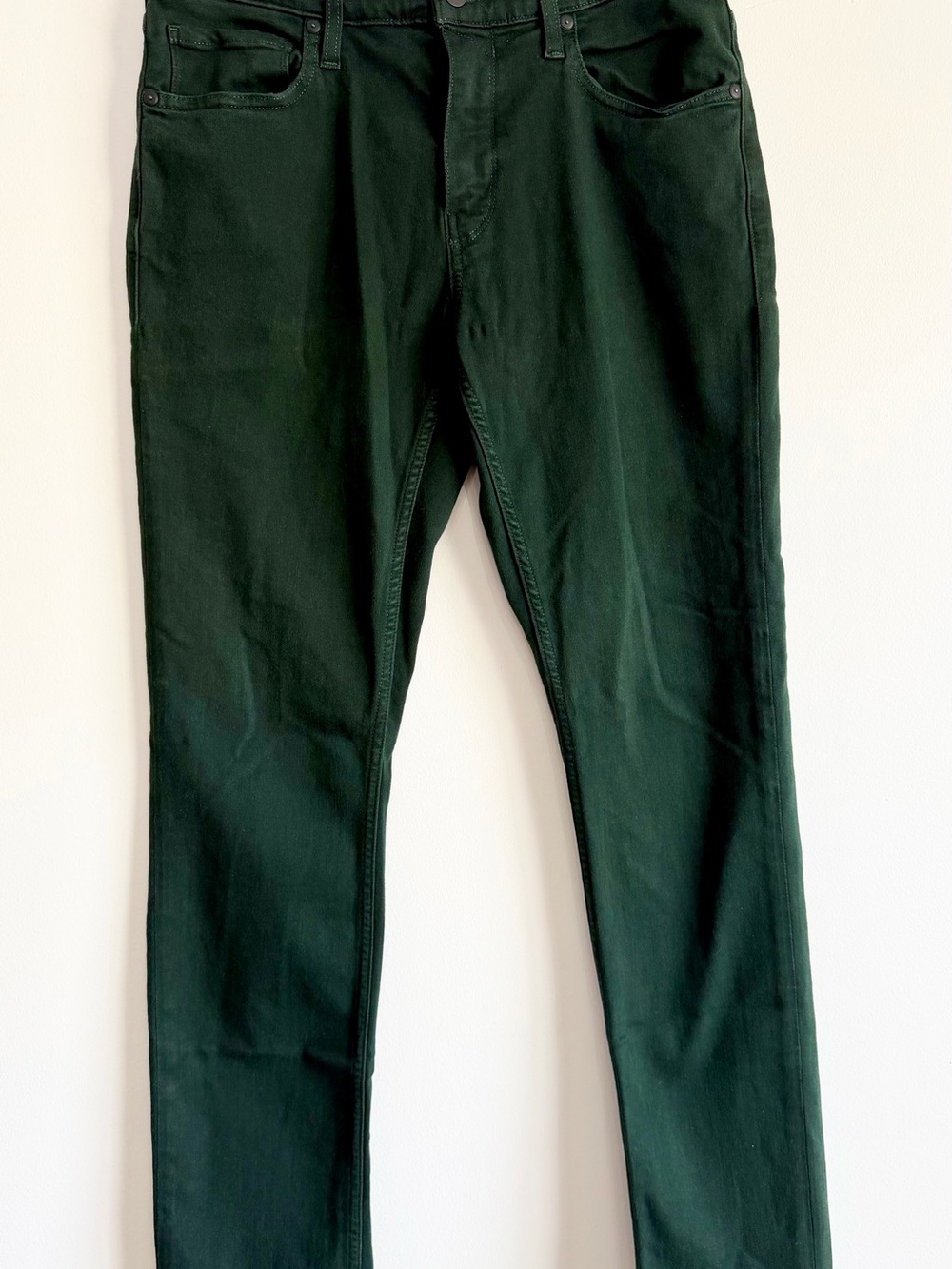 PAIGE Women’s Green Skinny Jeans Size 32 (12/14) Stretch Denim